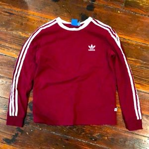 Adidas Long Sleeve Maroon Shirt